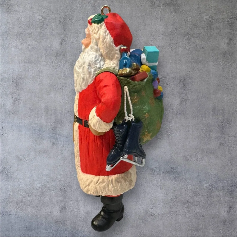 Hallmark Keepsake Merry Olde Santa Ornaments 1992 & 1993 w/ Boxes Lot of 2‎